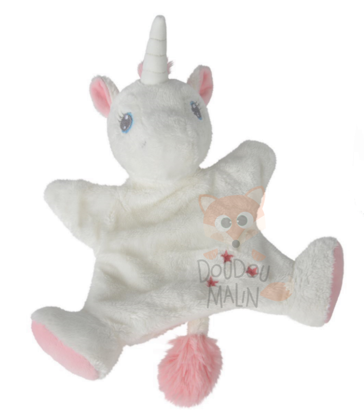  my magical friend handpuppet unicorn white pink star 